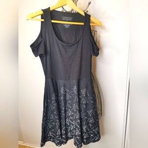 Hot Topic Supernatural Cold Shoulder Skater Dress